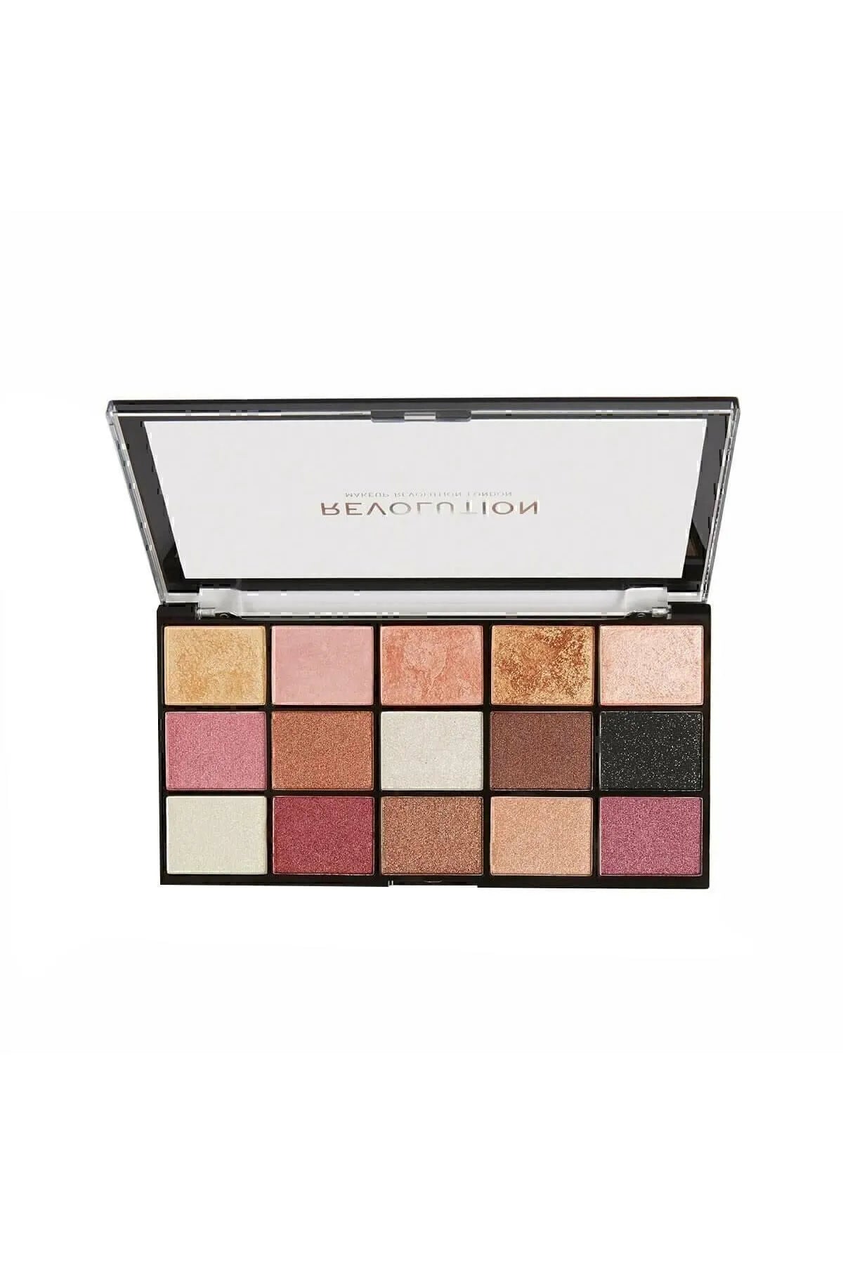 Revolution Reloaded Palette Affection Sıcak Ve Işıltılı Ton 15'li Far Paleti